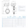 Затвор DENDOR 017W DN 200 PN 10 поворотный дисковый межфланцевый чугунный с электроприводом 2