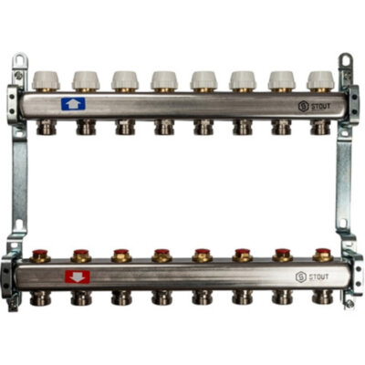 Коллектор STOUT без расходомеров 8 выходов