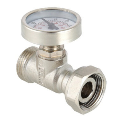 Тройник VALTEC с термометром VT.4615.0.0 1" x 1/2" x 1/2"