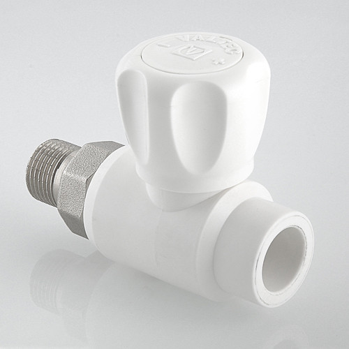 Кран шаровый VALTEC VTp.717 НР 1/2" DN 20x15 PN 25 с накидной гайкой полипропиленовый 6