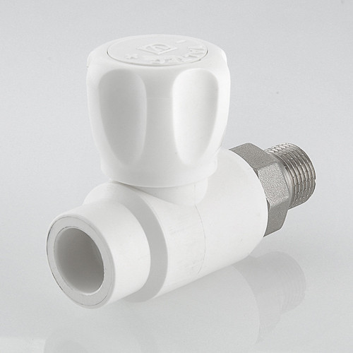 Кран шаровый VALTEC VTp.717 НР 1/2" DN 20x15 PN 25 с накидной гайкой полипропиленовый 8