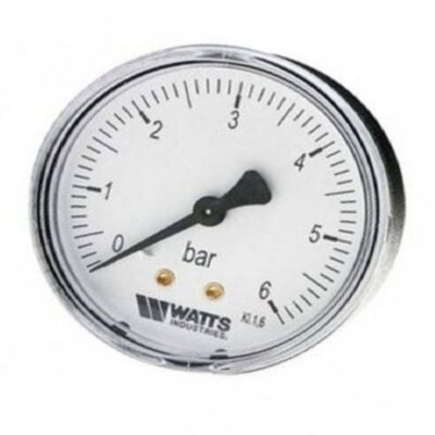 Манометр F+R100 осевой Дк50мм 0-6 бар кл.2,5 G1/4" Watts 10008092