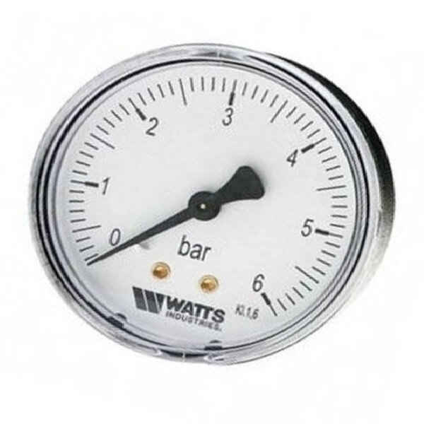 Манометр F+R100 осевой Дк50мм 0-6 бар кл.2,5 G1/4" Watts 10008092