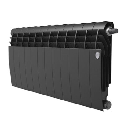 Радиатор биметаллический Royal Thermo BiLiner 350 V (12 секций) Noir Sable