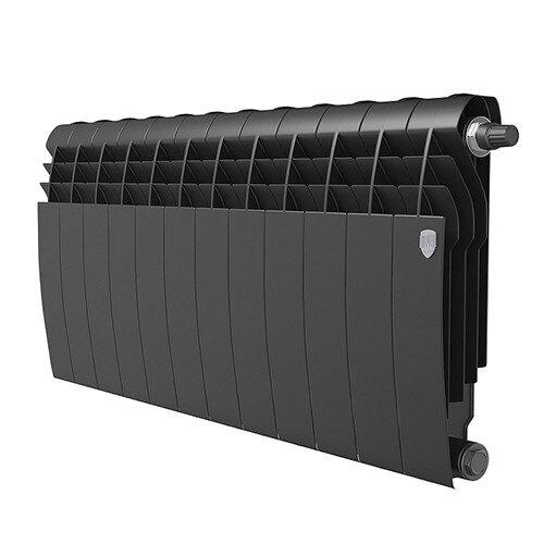 Радиатор биметаллический Royal Thermo BiLiner 350 V (12 секций) Noir Sable