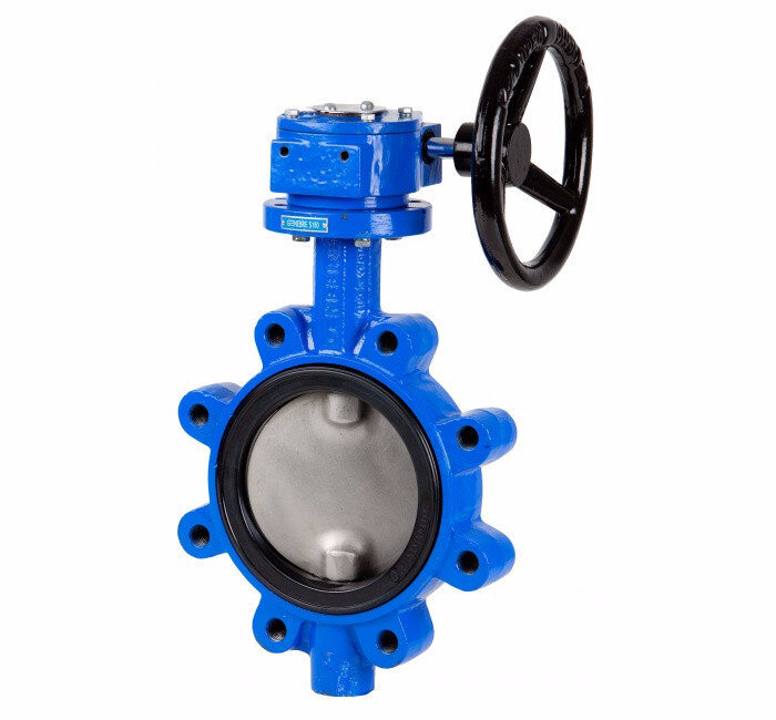 Затвор дисковый поворотный межфланцевый Genebre 2108 Ду250 Ру10 чугунный