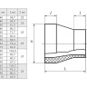 Переход 50х40 мм SDR21 ПЭ100 сварной ПНД 2