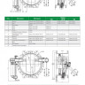 Клапан Tecofi CP4248 DN 800 PN 16 обратный поворотный фланцевый с противовесом 4