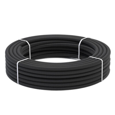 Труба гофрированная Stahlmann PT 15А Ру 15 из нержавеющей стали SS304, черная, 10 м