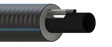 Незамерзающая гибкая труба в ППУ изоляции ИЗОПРОФЛЕКС АРКТИК 1,0  -  1,6 Мпа 50/125