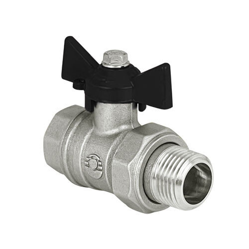 Кран шаровый VALFEX DELTA PRO VF.230 ВР-НР 3/4" Ду 20 Ру 40 с американкой некилированный латунный