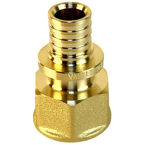 Соединитель надвижной VALFEX VF.402.AF ВР 1/2" Ду 20 Ру 16 переход на внутреннюю резьбу, латунный