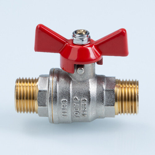 Кран шаровый VALTEC VT.419 ГОСТ Р 59553-2021 НР 1" DN 25 PN 40 никелированный латунный