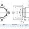 Фланец HAWLE Synoflex 7994 DN 400 (398-442 мм) универсальный фиксирующий 4
