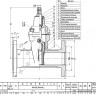 Задвижка JAFAR 2111 DN 65 PN16 фланцевая клиновая чугунная с обрезиненным клином 3