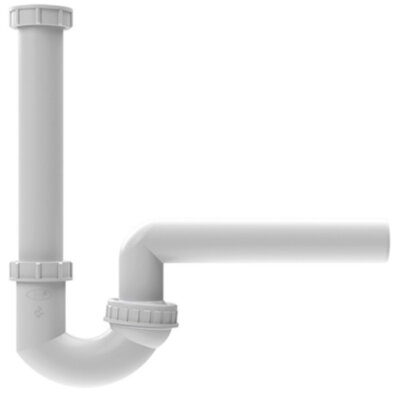 Сифон для кухонных моек HL100G/50 DN50х6/4" с поворотным шарниром, горизонтальный выпуск