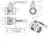 Кран шаровой VALTEC СТАНДАРТ 1'' Ду25 Ру40 без покрытия с внутренней резьбой VT.120.GN.06 4