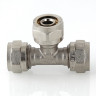 Тройник переходной VALTEC VTm.331 DN 26x32x26 PN 10 латунный никелированный 3