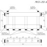 Коллектор распределительный GIDRUSS MKSS-250-3x32 3-х контурный НР 2"x1 1/4" Ду 50 Ру 6 модульный 3