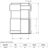 Переход на HT/KG PP-MD Ostendorf Skolan Safe SK DN 125 с широкой манжетой 2