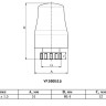 Термоголовка VALFEX VF.5000 ВР М30х1,5 DN 15 PN 10 жидкостная 2