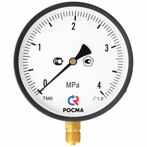 Мановакуумметр РОСМА ТМВ-610Р.00 (-1...5 кгс/см2) Дкорп=150мм кл. 1,0 M20x1,5 общетехнический с повышенным кл.т. радиальный УТ-00051701 1