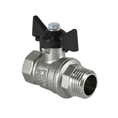 Кран шаровый VALFEX DELTA PRO VF.218 ВР-НР 3/4" Ду 20 Ру 40 никелированный латунный