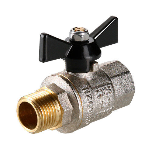 Кран шаровой VALTEC PERFECT 3/4" Ду20 Ру100 с внутренней - наружной резьбой VT.318.N.05