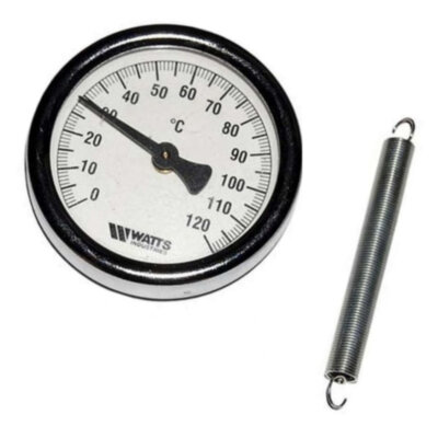 Термометр биметаллический накладной Дк63 120С F+R810 Watts 10006504