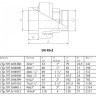 Переходник VALTEC VTp.707 НР 3" DN 90x80 PN 25 под ключ полипропиленовый комбинированный 2