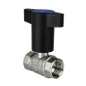 Кран шаровый VALFEX STANDART VF.235 ВР 3/4" Ду 20 Ру 40 с синей ручкой никелированный латунный 1
