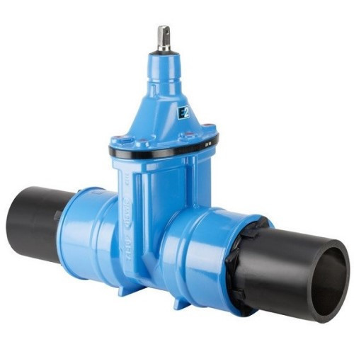 Задвижка HAWLE 4500E2 DN 150/170 PN 16 раструбная клиновая чугунная с обрезиненным клином 1