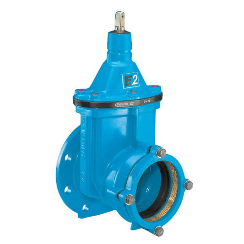 Задвижка HAWLE 4041E2 System 2000 DN 300/315 PN 10 фланец-раструб клиновая чугунная с обрезиненным клином 1