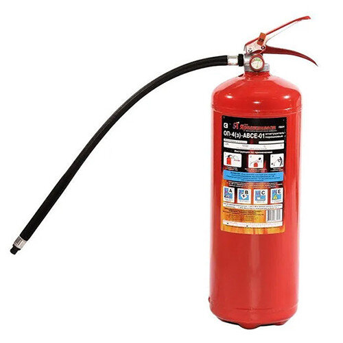 Огнетушитель порошковый Ярпожинвест ОП-4(з)-АВСЕ, ЗПУ-алюминий