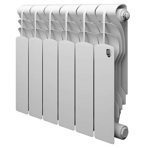 Радиатор биметаллический Royal Thermo Revolution Bimetall 350 (6 секций) Bianco Traffico 1