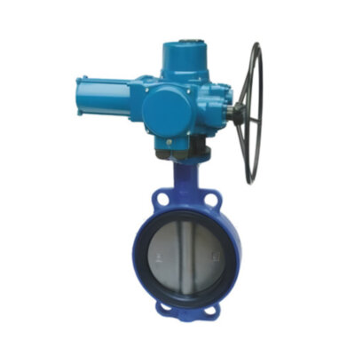 Затвор дисковый поворотный ABRA BUV-VF 863 EAGZ DN 600 PN 16 межфланцевый с электроприводом