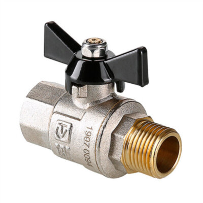 Кран шаровой VALTEC PERFECT 1/2" Ду15 Ру100 с внутренней - наружной резьбой VT.318.N.04