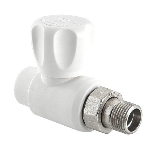 Кран шаровый VALTEC VTp.717 НР 3/4" DN 25x20 PN 25 с накидной гайкой полипропиленовый