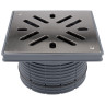 Надставной элемент HL622/S DN195 с подрамником из ПП и решёткой из нерж.стали STAINLESS STEEL 316 1