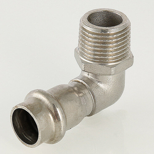 Угольник 90 градусов VALTEC VTi.953.I НР 1/2 " DN 18x15 PN 16 нержавеющая сталь