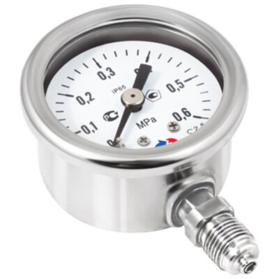 Манометр РОСМА ТМ-321Р.00 (0...0,1 МПа) Дкорп=63мм кл. 1,5 G1/4" коррозионностойкий виброустойчивый радиальный 00000011147