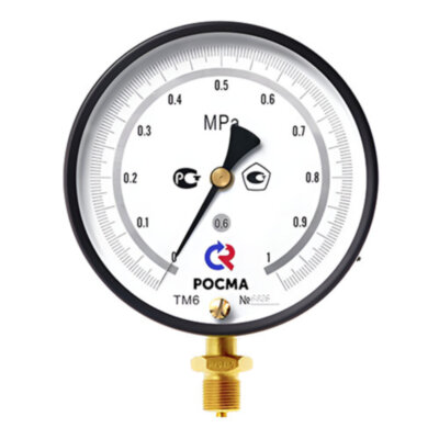 Вакуумметр РОСМА ТВ-610Р.МТИ.00 (-0,1...0 МПа) Дкорп=150мм кл. 0,6 M20x1,5 общетехнический радиальный 00000040970