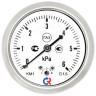 Манометр РОСМА КМ-11Т (0...10 кПа) Дкорп=63мм кл. 2,5 G1/4" для низких давлений газов осевой 00000031127 1