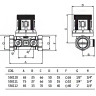 Клапан запорно-регулирующий Valtec VT.042.G 3/4" DN 20 PN 25 2