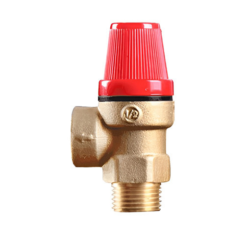Клапан предохранительный Benarmo НР/ВР 1/2"х1/2" DN 15х15 PN 16 Pср = 6 бар угловой латунный