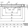 Заглушка 1-1200-6 12Х18Н10Т АТК 24.200.02-90 нержавеющая фланцевая Ду1200 Ру6 2