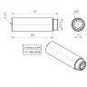 Латунный удлинитель VALTEC 3/4" хромированный VTr.198.C.05100 4