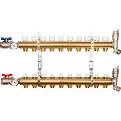 Распределительный коллектор STOUT без расходомеров 10 выходов