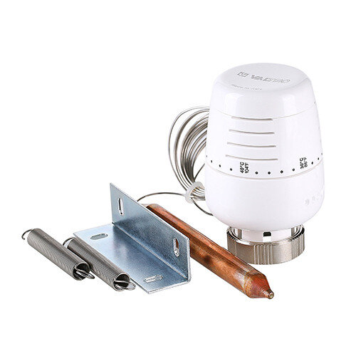 Головка термостатическая VALTEC VT.5012.0.0 М30х1,5 с выносным накладным датчиком температуры