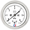 Манометр РОСМА КМ-11Т (0...6 кПа) Дкорп=63мм кл. 2,5 M12x1,5 для низких давлений газов осевой 00000030525 1